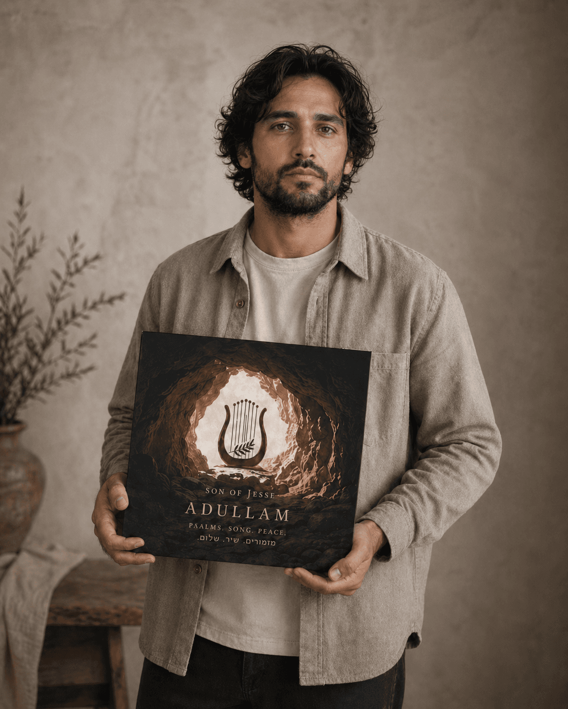Son of Jesse holding the Adullam release artwork